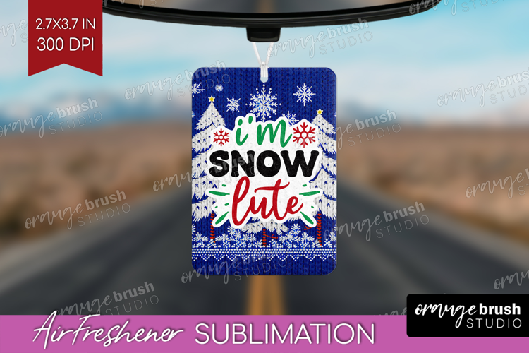 Funny Christmas Quote Air Freshener PNG - Knitted Xmas PNG