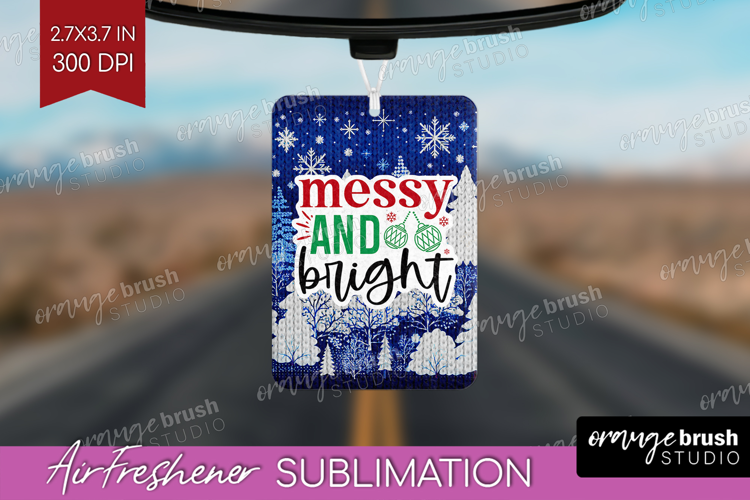 Funny Christmas Quote Air Freshener PNG - Knitted Xmas PNG