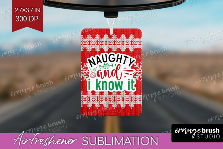 Funny Christmas Quote Air Freshener PNG - Knitted Xmas PNG