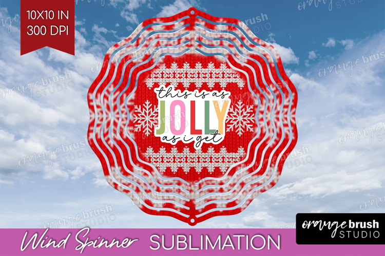 Funny Christmas Quote Wind Spinner Sublimation PNG - Knitted