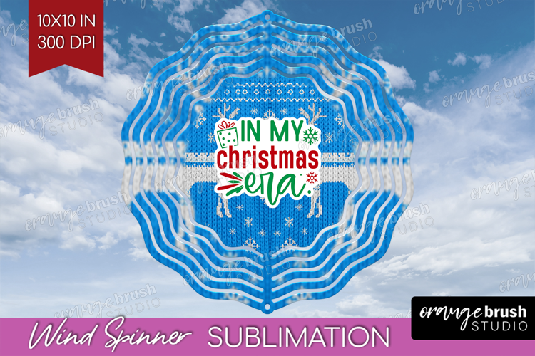 Funny Christmas Quote Wind Spinner Sublimation PNG - Knitted