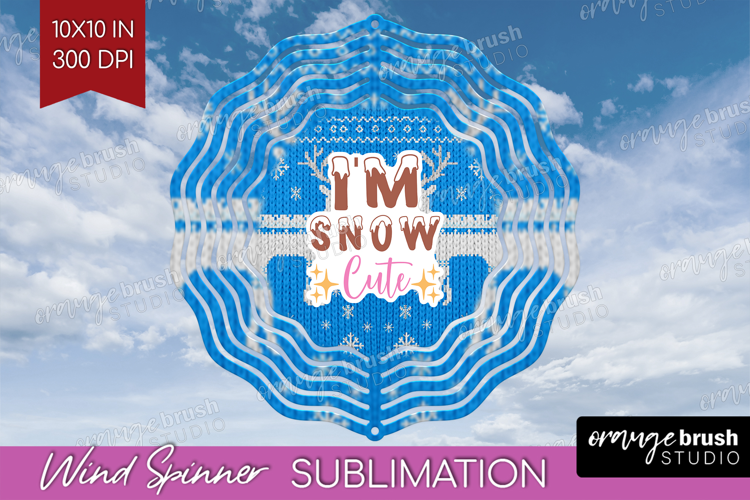 Funny Christmas Quote Wind Spinner Sublimation PNG - Knitted