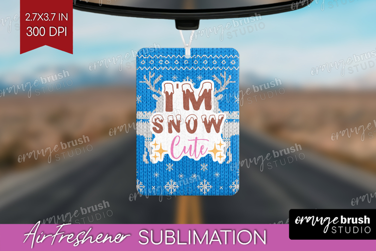 Funny Christmas Quote Air Freshener PNG - Knitted Xmas PNG