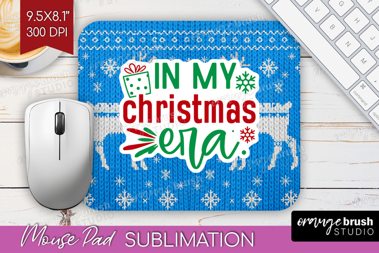 Funny Christmas Quote Mouse Pad Sublimation - Knitted Xmas