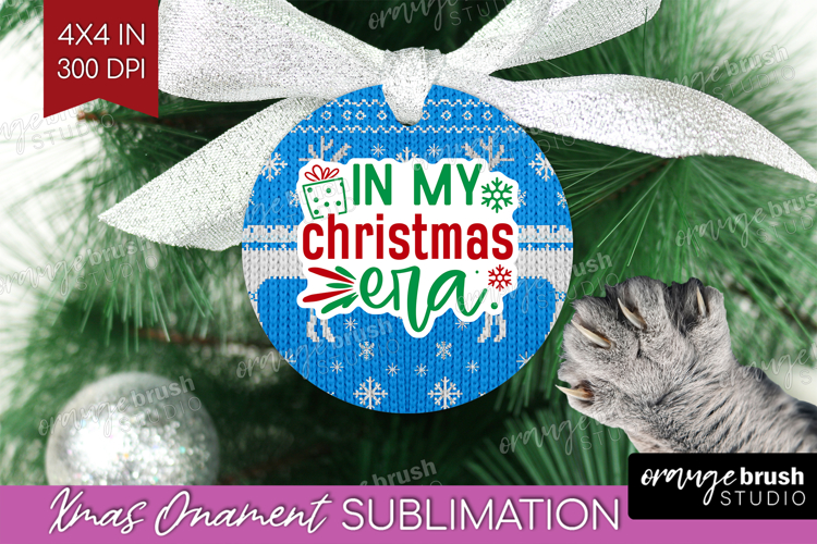 Funny Christmas Quote Ornament PNG - Knitted Xmas PNG