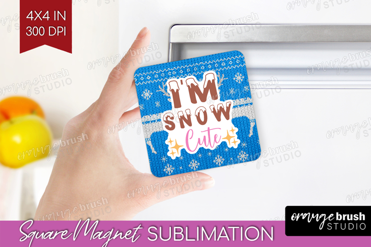 Funny Christmas Quote Magnet Sublimation - Knitted Xmas PNG