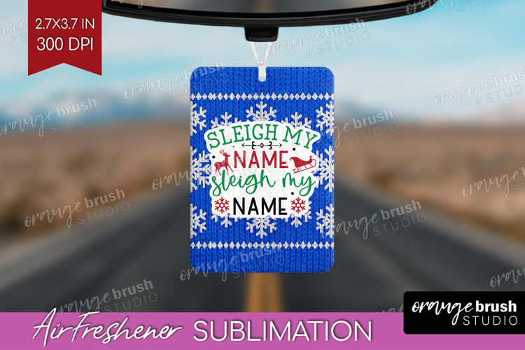 Funny Christmas Quote Air Freshener PNG - Knitted Xmas PNG