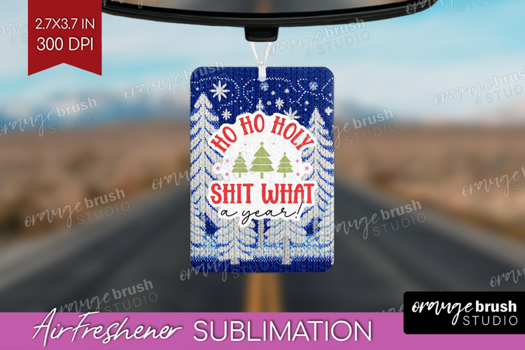 Funny Christmas Quote Air Freshener PNG - Knitted Xmas PNG