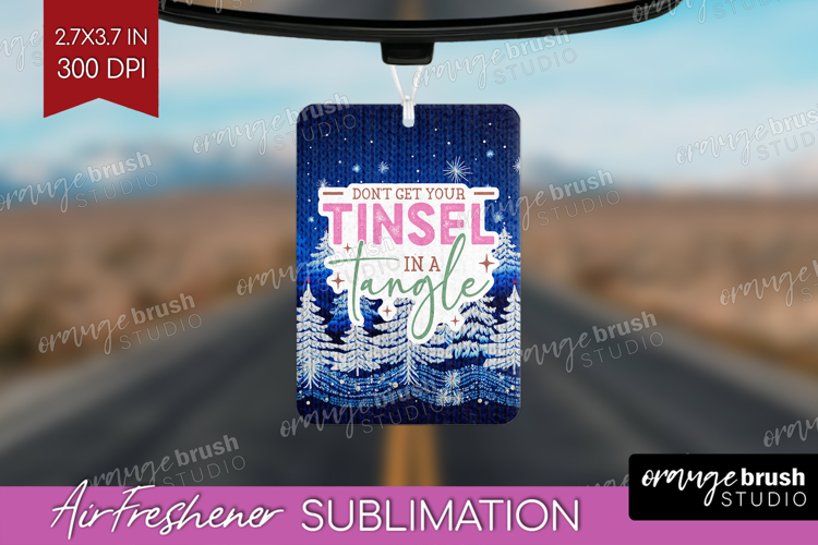 Funny Christmas Quote Air Freshener PNG - Knitted Xmas PNG