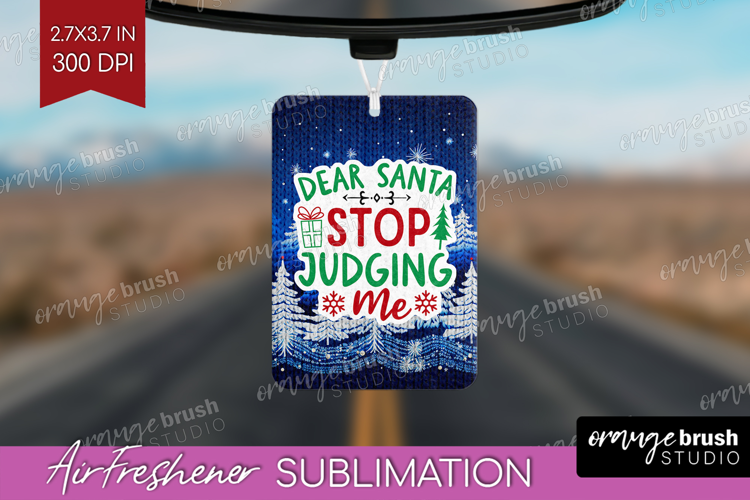 Funny Christmas Quote Air Freshener PNG - Knitted Xmas PNG