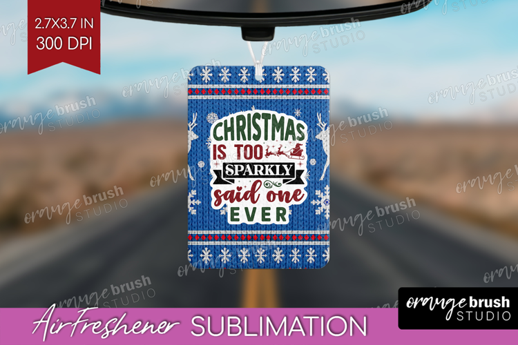Sarcastic Christmas Quote Air Freshener PNG - Knitted PNG