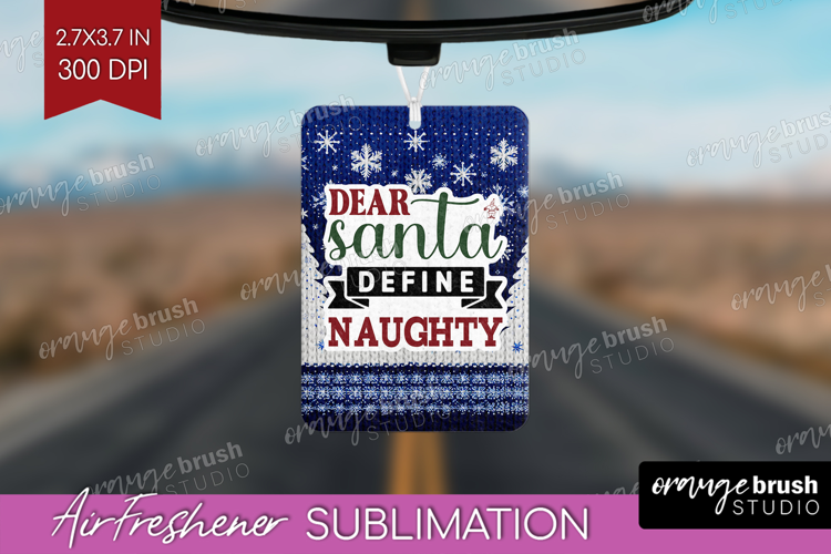 Sarcastic Christmas Quote Air Freshener PNG - Knitted PNG