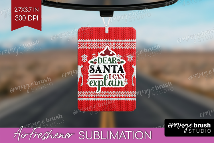 Sarcastic Christmas Quote Air Freshener PNG - Knitted PNG