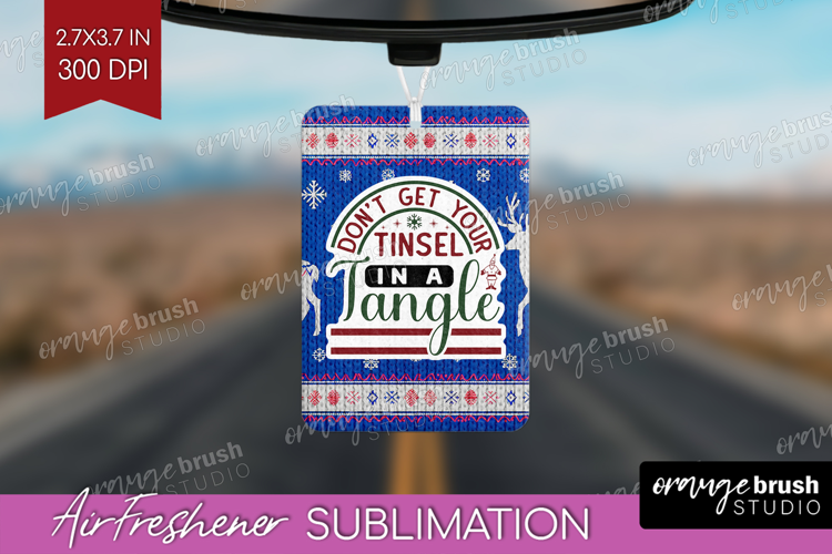 Sarcastic Christmas Quote Air Freshener PNG - Knitted PNG