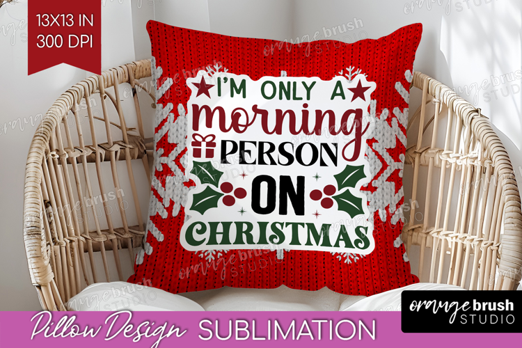 Sarcastic Christmas Quote Pillow Sublimation - Knitted Cover