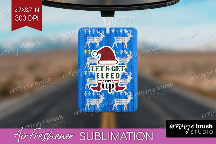 Sarcastic Christmas Quote Air Freshener PNG - Knitted PNG