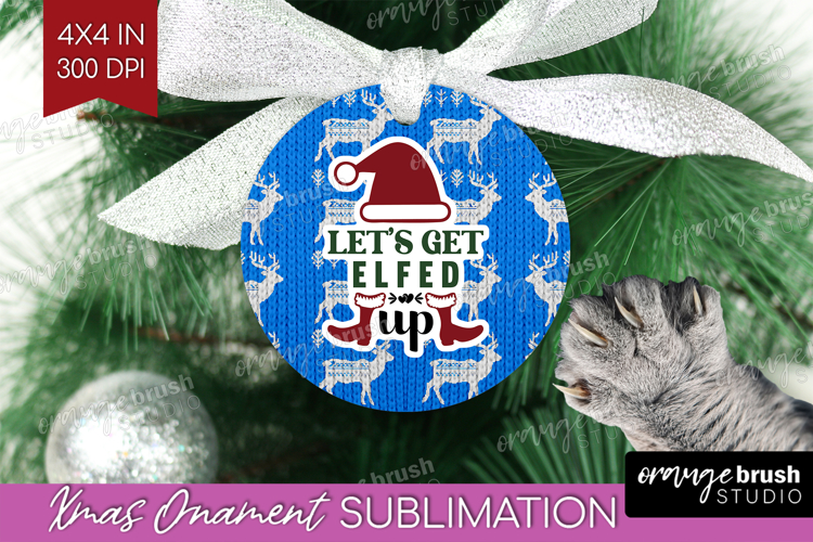 Sarcastic Christmas Quote Ornament PNG - Knitted PNG