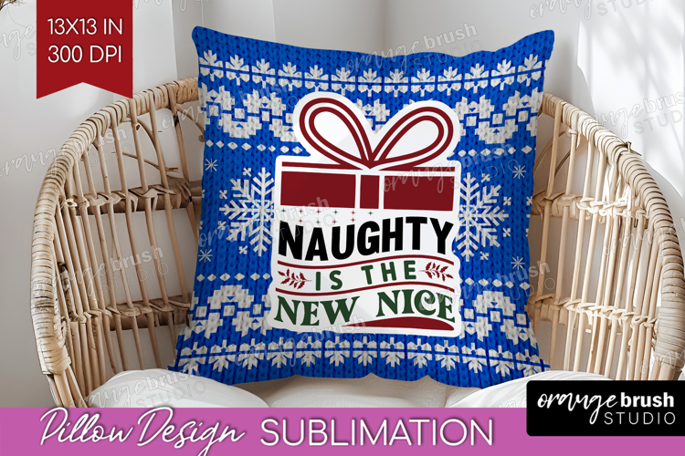 Sarcastic Christmas Quote Pillow Sublimation - Knitted Cover