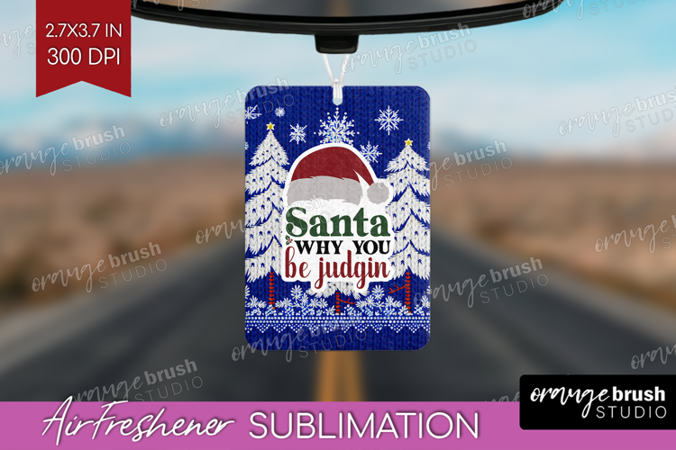 Sarcastic Christmas Quote Air Freshener PNG - Knitted PNG