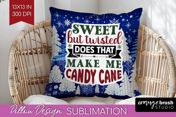 Sarcastic Christmas Quote Pillow Sublimation - Knitted Cover