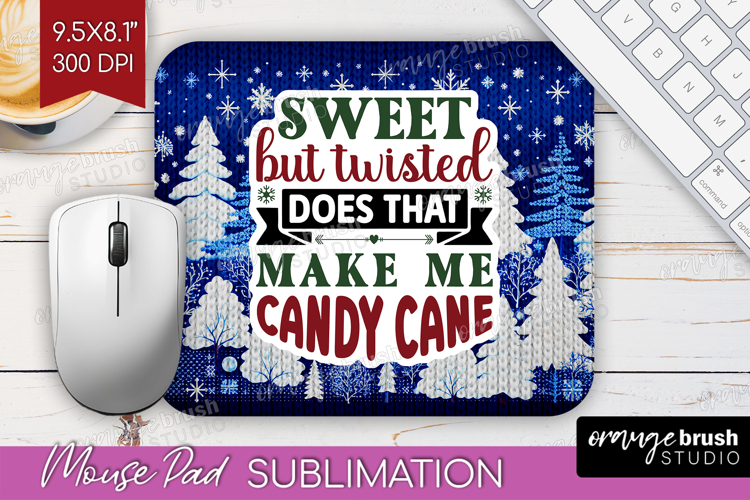 Sarcastic Christmas Quote Mouse Pad Sublimation - Knitted