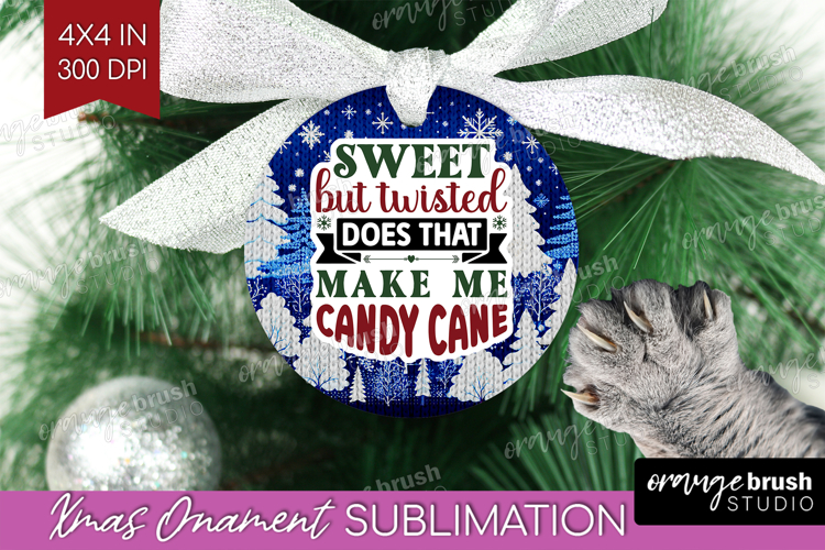 Sarcastic Christmas Quote Ornament PNG - Knitted PNG