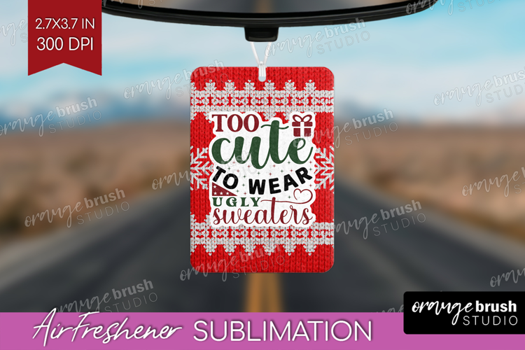 Sarcastic Christmas Quote Air Freshener PNG - Knitted PNG