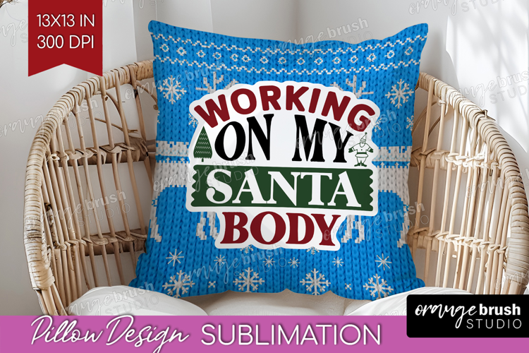 Sarcastic Christmas Quote Pillow Sublimation - Knitted Cover