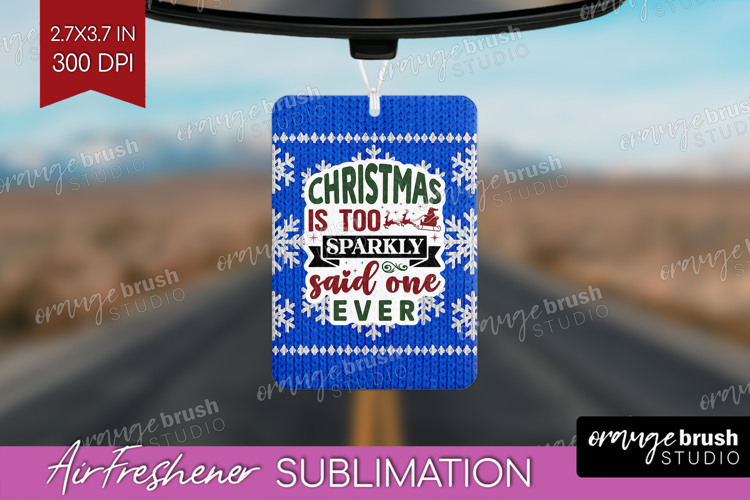 Sarcastic Christmas Quote Air Freshener PNG - Knitted PNG