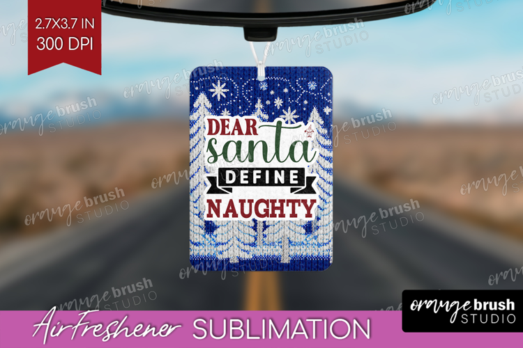 Sarcastic Christmas Quote Air Freshener PNG - Knitted PNG