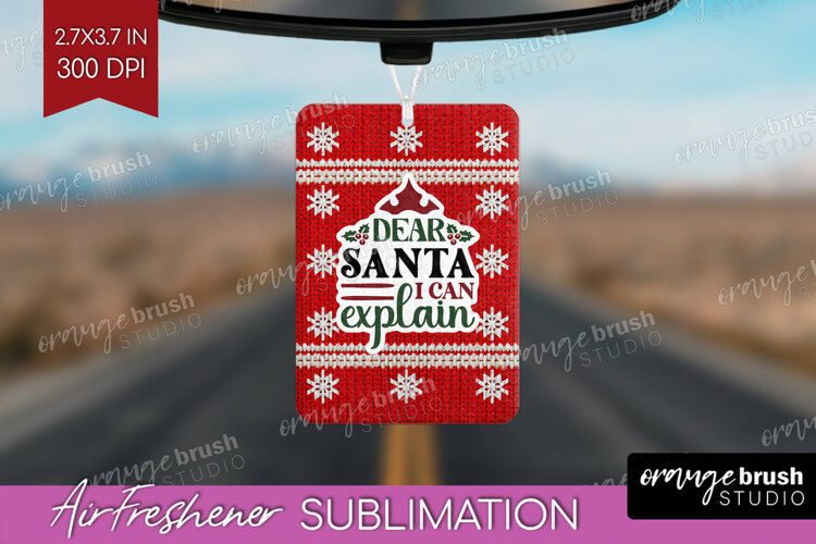Sarcastic Christmas Quote Air Freshener PNG - Knitted PNG example image 1