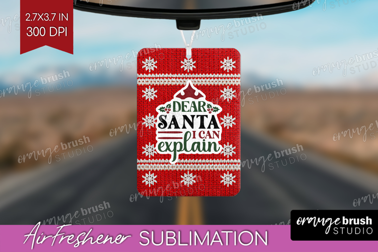 Sarcastic Christmas Quote Air Freshener PNG - Knitted PNG
