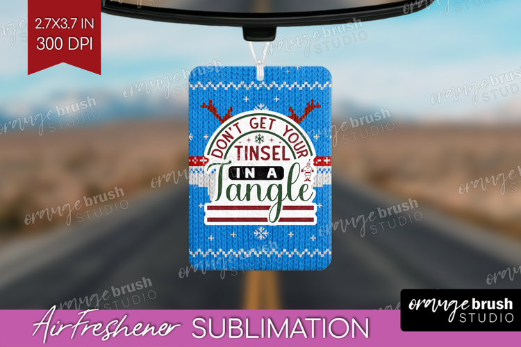 Sarcastic Christmas Quote Air Freshener PNG - Knitted PNG