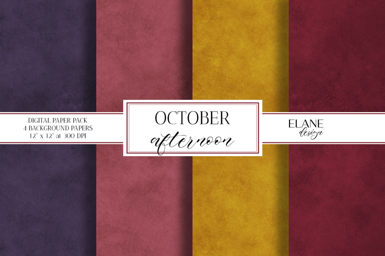 Fall Digital Paper, Autumn Printable Cardstock