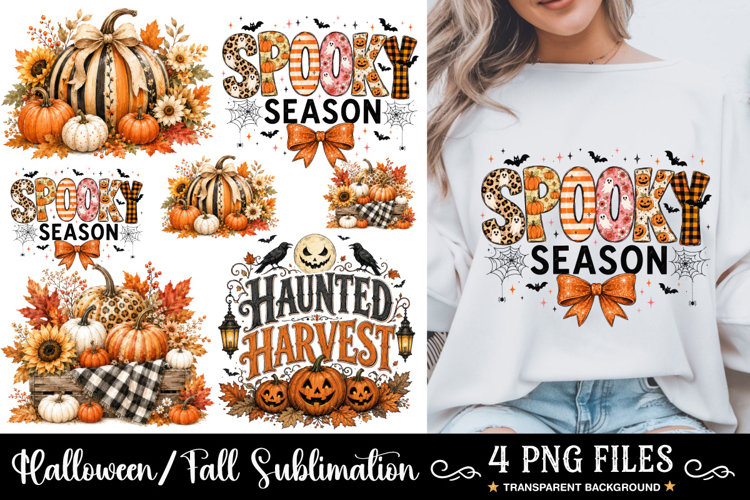 Coquette Patchwork Fall Pumpkin PNG, Trending Halloween PNG