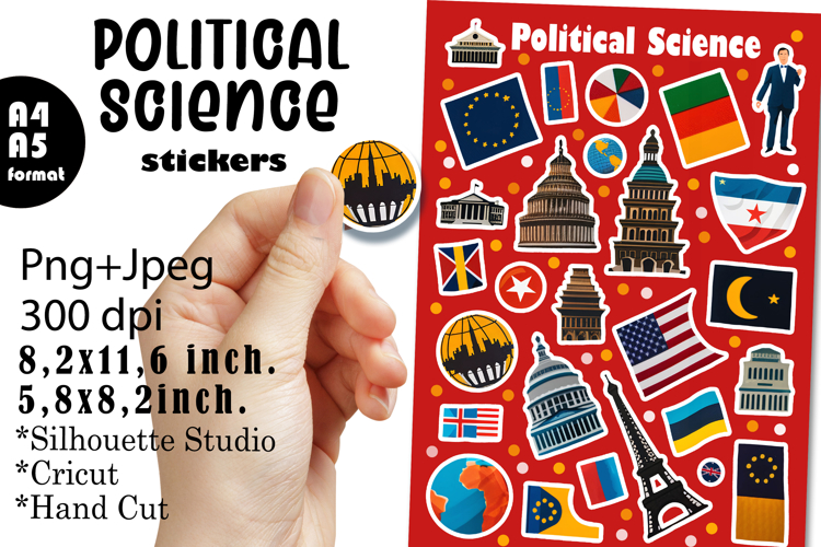Stickers for Political Science Teacher |Stickers PNG|JPEG