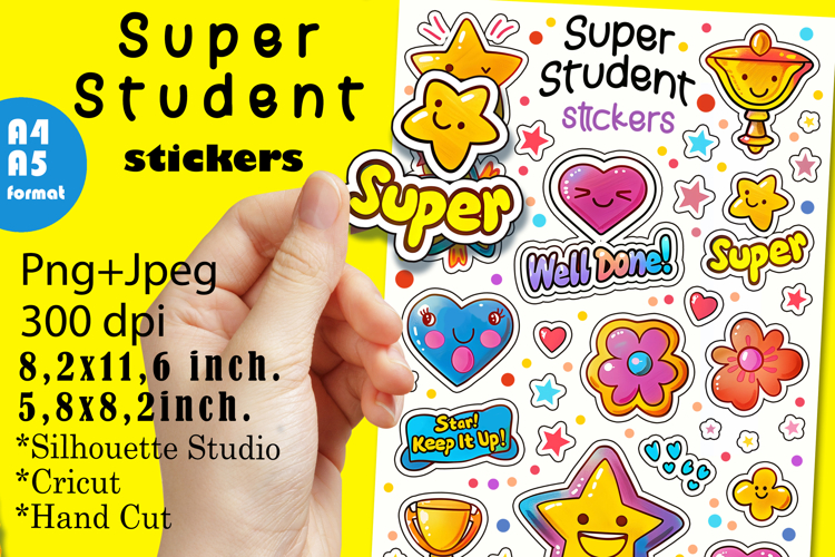 Cute student motivational award|Stickers PNG|JPEG