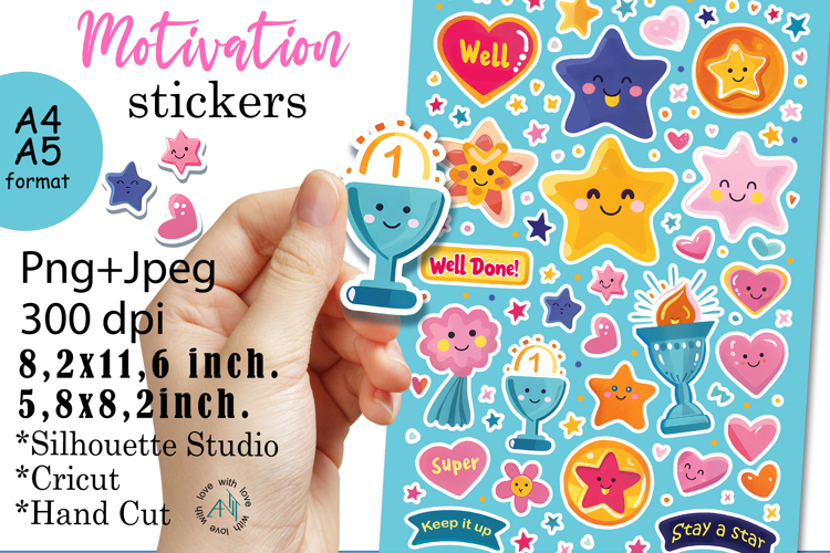 Cute student motivational award|Stickers PNG|JPEG