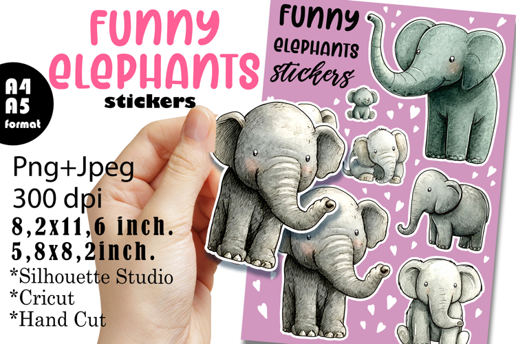 Baby Animals Stickers |Stickers PNG|JPEG