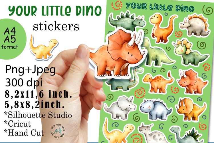 Your Little Dino Stickers |Stickers PNG|JPEG