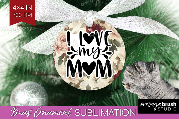 Mothers Day Quote Ornament PNG - Floral PNG Sublimation
