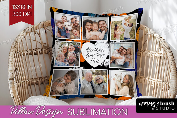 Halloween Photo Pillow PNG - Brush Stroke Picture Frame example image 1