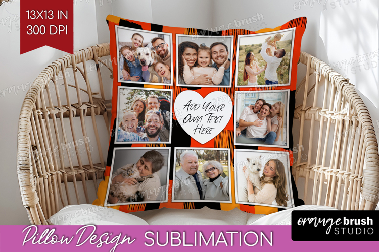 Halloween Photo Pillow PNG - Brush Stroke Picture Frame