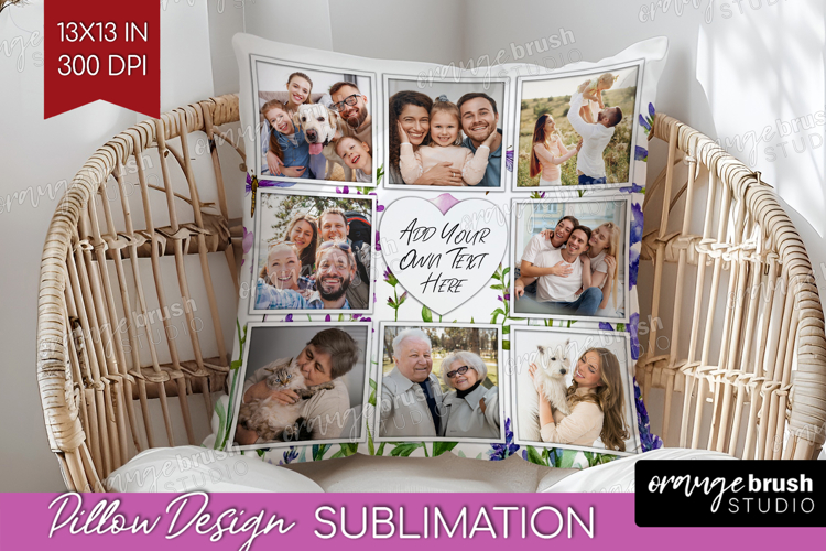 Wildflowers Photo Pillow PNG - Summer Flowers Picture Frame