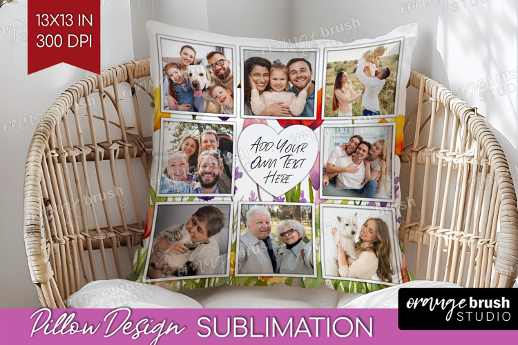 Wildflowers Photo Pillow PNG - Summer Flowers Picture Frame example image 1