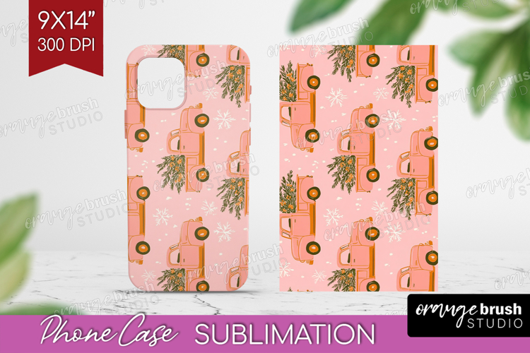 Pink Christmas Phone Case PNG - Coquette Xmas Case PNG