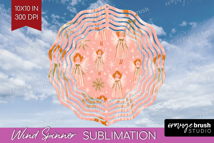 Pink Christmas Wind Spinner Sublimation PNG - Coquette Xmas
