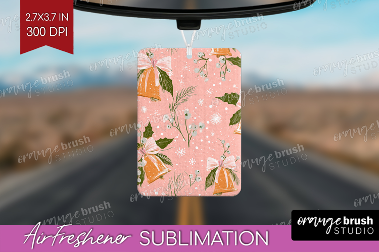 Pink Christmas Air Freshener PNG - Coquette Xmas PNG