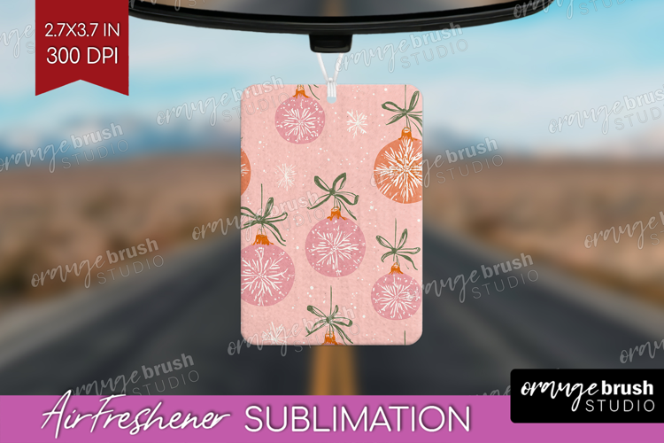 Pink Christmas Air Freshener PNG - Coquette Xmas PNG