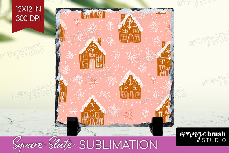 Pink Christmas Slate PNG - Coquette Xmas Square Slate
